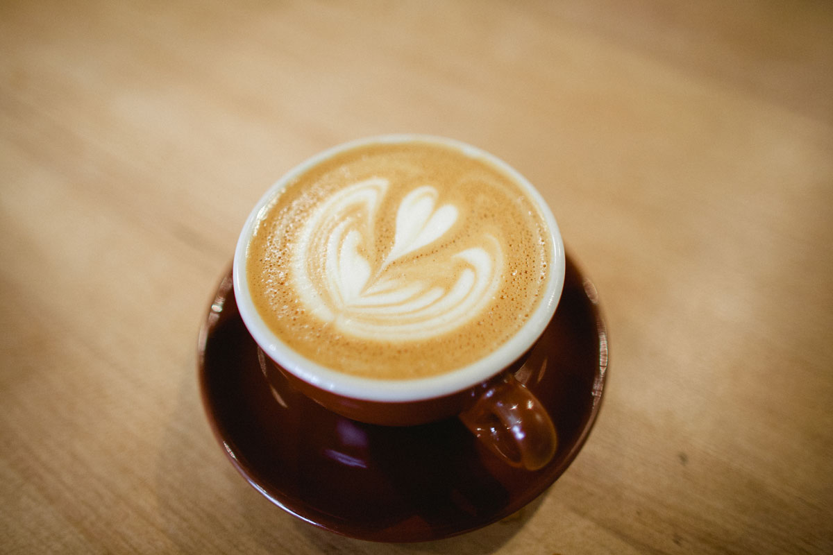 A latte at Quills.