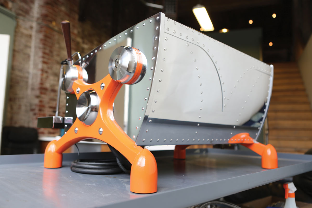 Slayer's espresso machine made for Strom Coffee. (Photo: Slayer.)