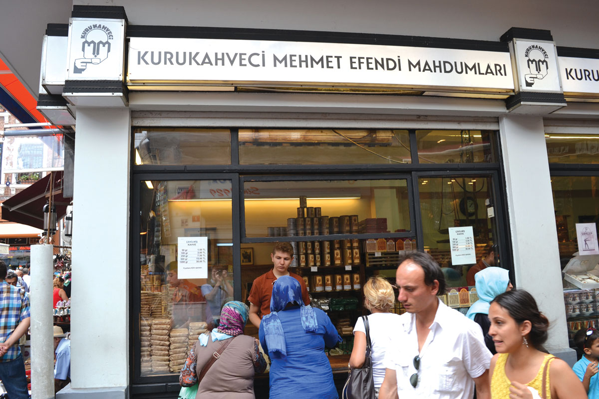 Kurukahveci carries the flame of Turkey's centuries-old coffee culture. Above, Coffeetopia's Şerif and Özlem Başaran are pushing a modern take on coffee. (Photos: Michael Butterworth.)