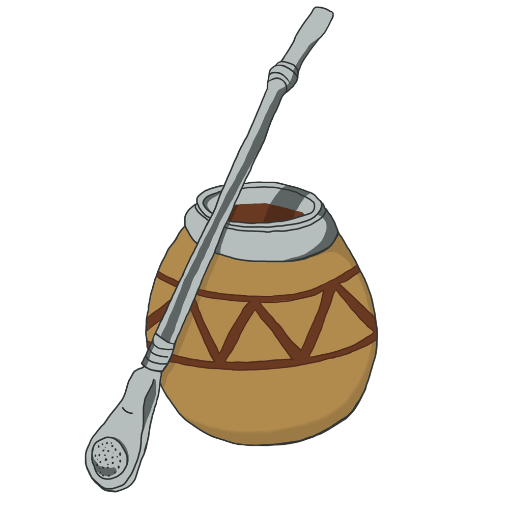 Mate brew times depend on desired strength (and buzz). Steep a teaspoon in hot water just under boiling for three to five minutes, brew in a French Press at the same temp, steep for longer and add steamed milk and honey for a mate latte, or go for tereré, a traditional Guaraní recipe of mate doused in ice water, sometimes with added mint or lemon verbena leaves, sipped through a bombilla. If you go for the gourd, remember to cure it before brewing your first batch.