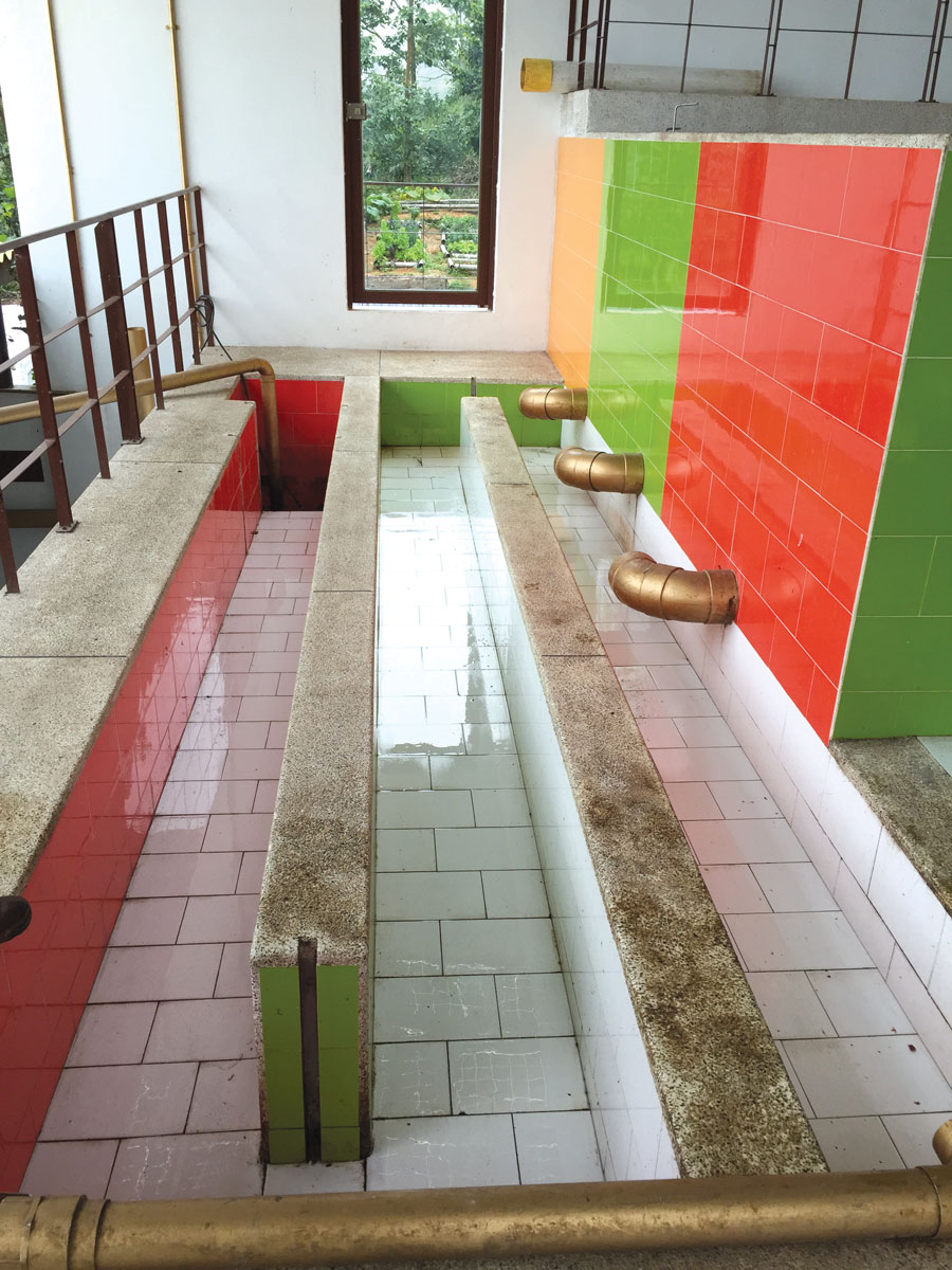 The washing station at La Palma y El Tucan.