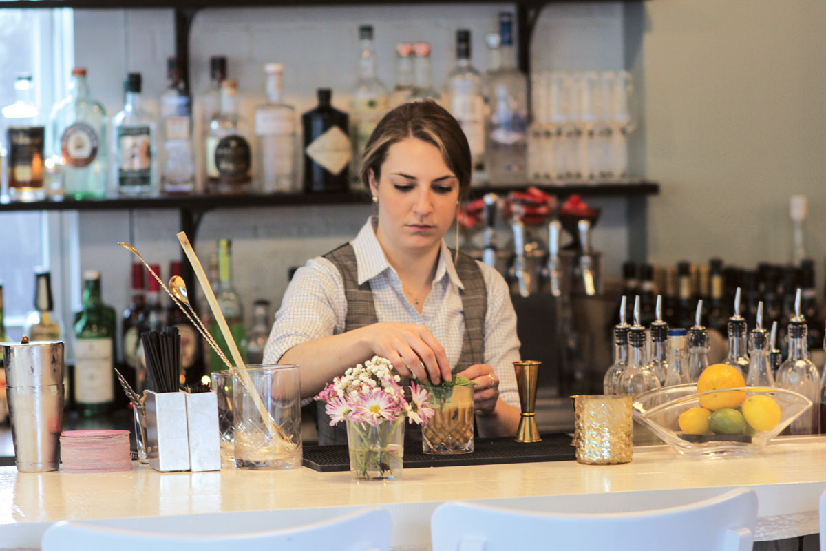 A barista at Neat.