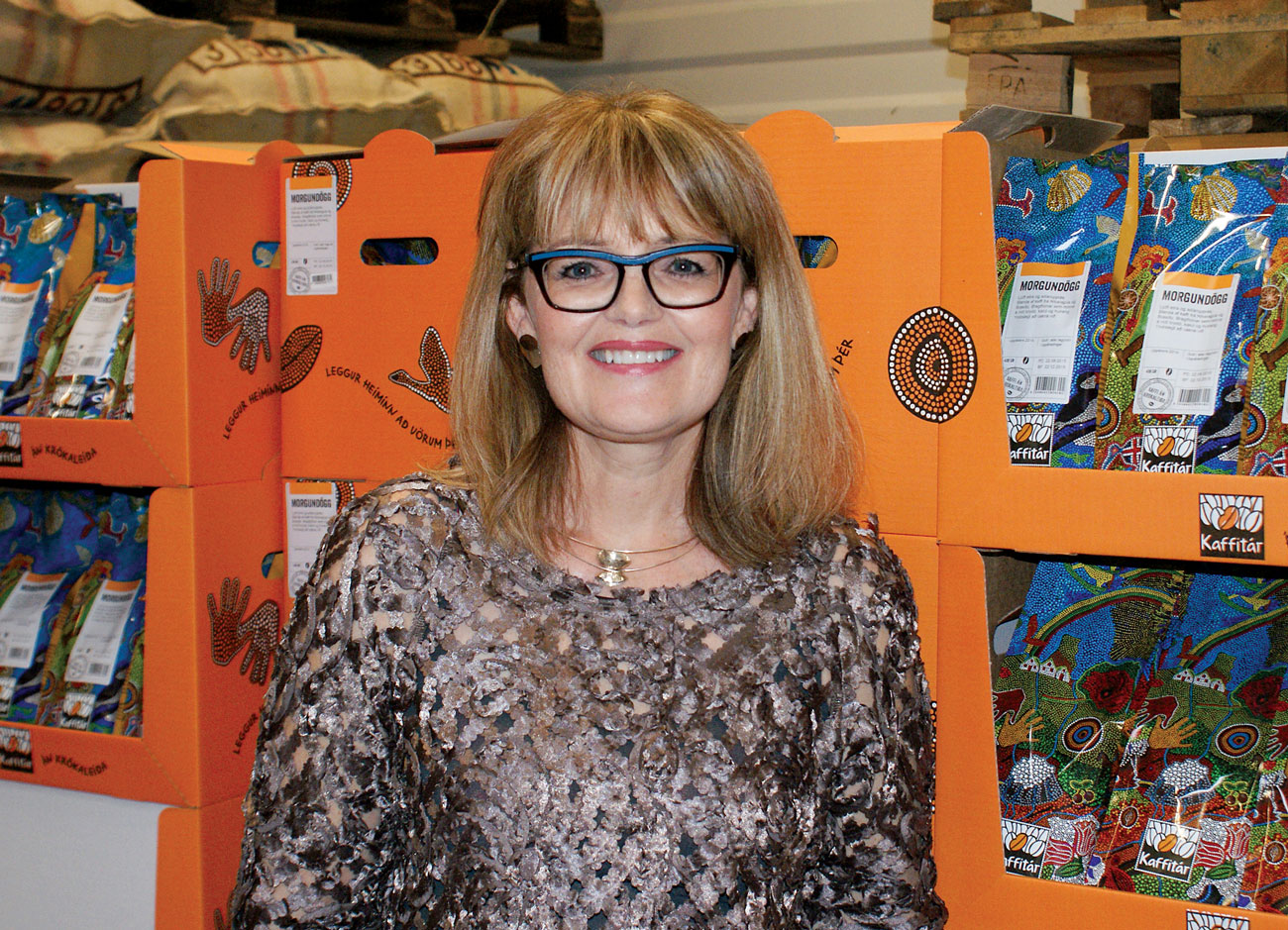 Aðalheiður Héðinsdóttir, co-owner of Kaffitár. (Photo: courtesy Kaffitár.)