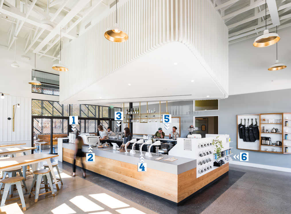 Houndstooth Coffee at Sylvan Thirty in Dallas, Texas.