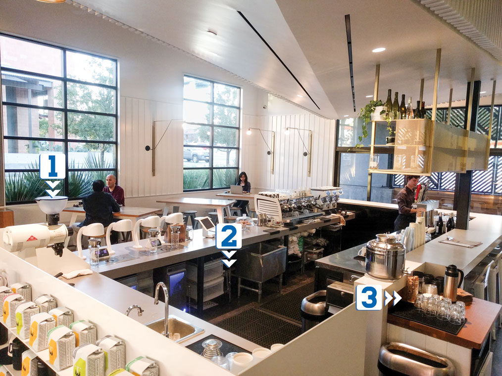 Houndstooth Coffee at Sylvan Thirty in Dallas, Texas.