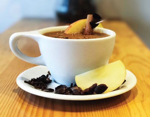 hot ginger cascara cider